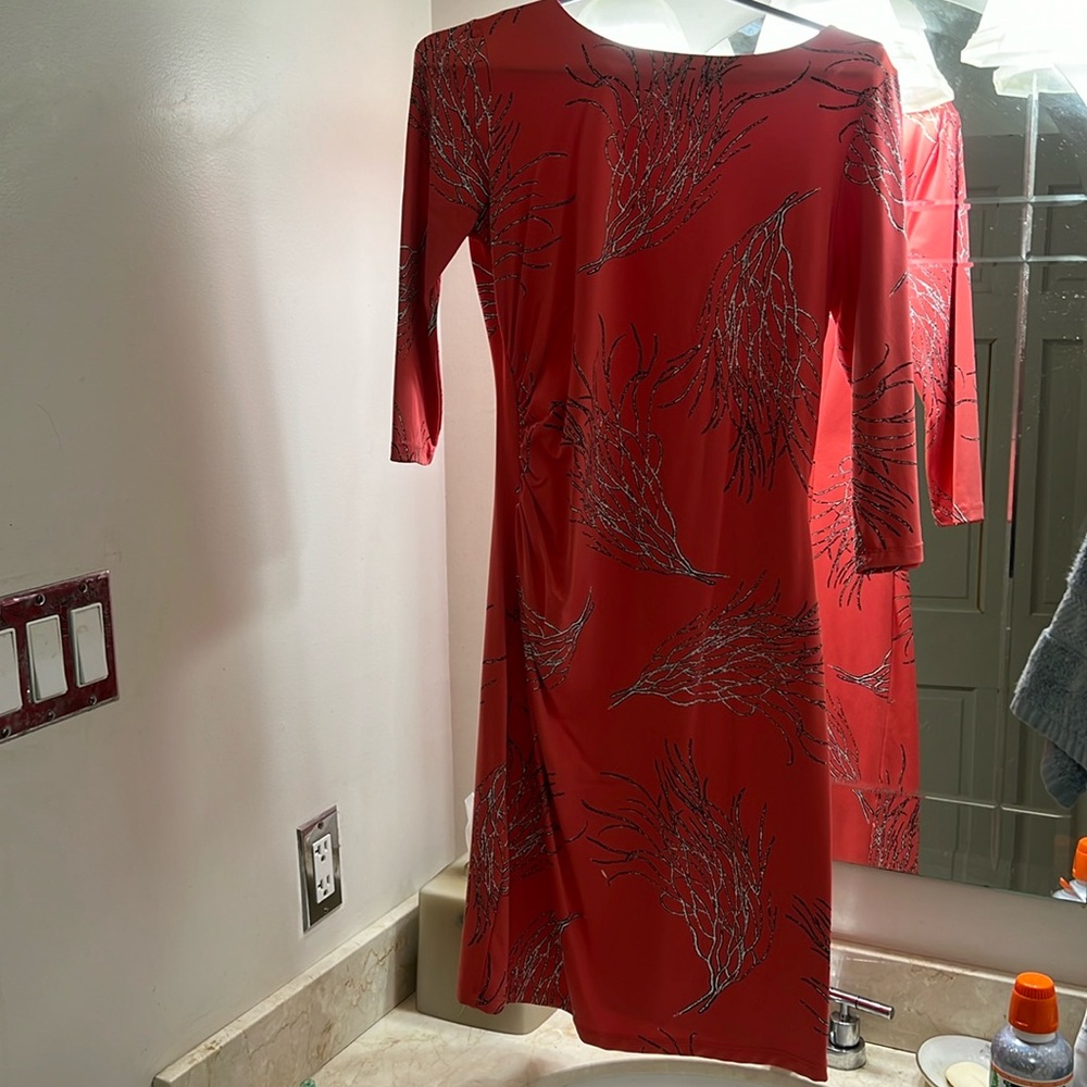 J. McLaughlin coral dress